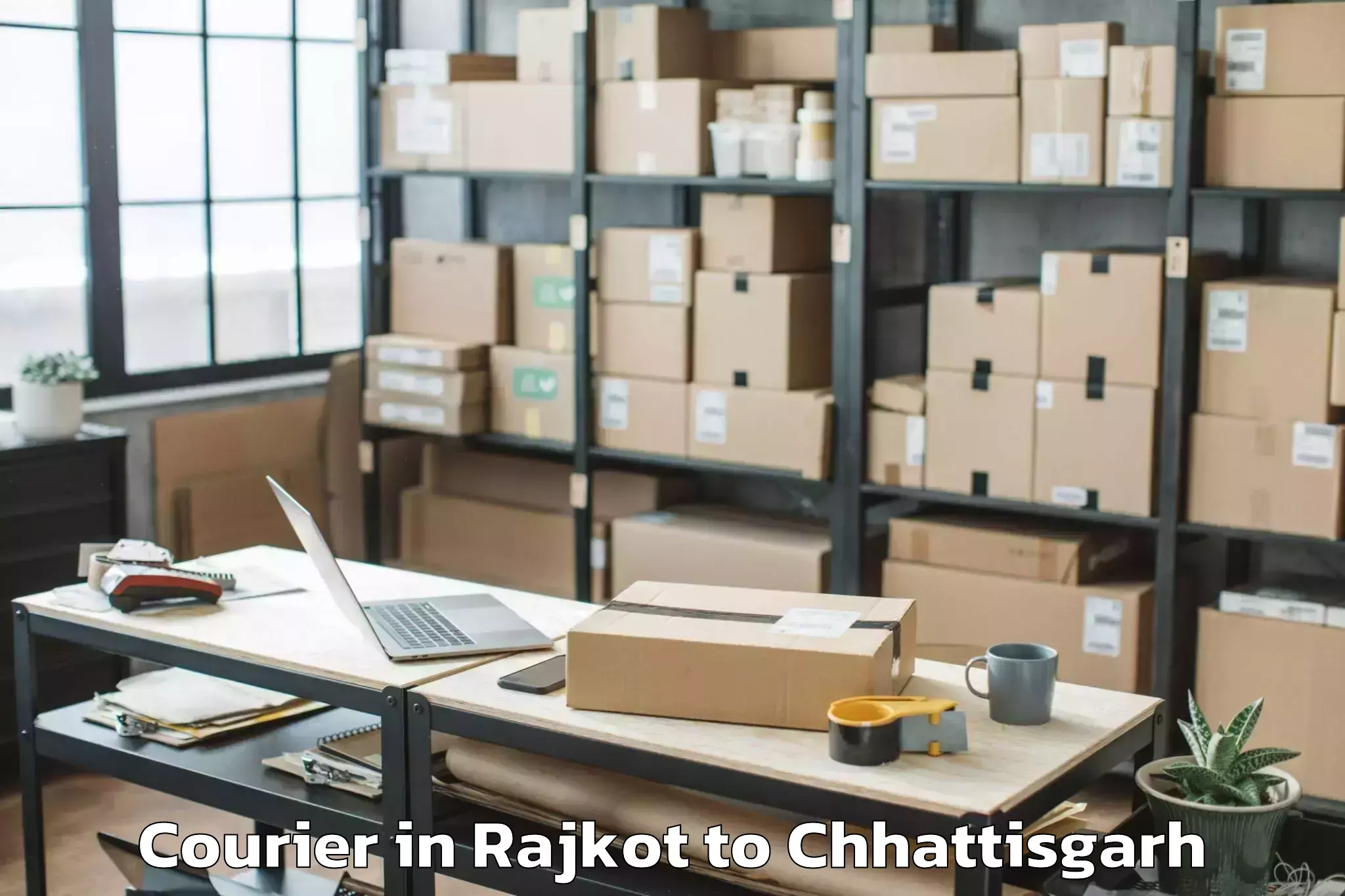 Hassle-Free Rajkot to Bemetara Courier